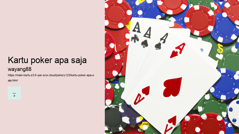 kartu poker apa saja